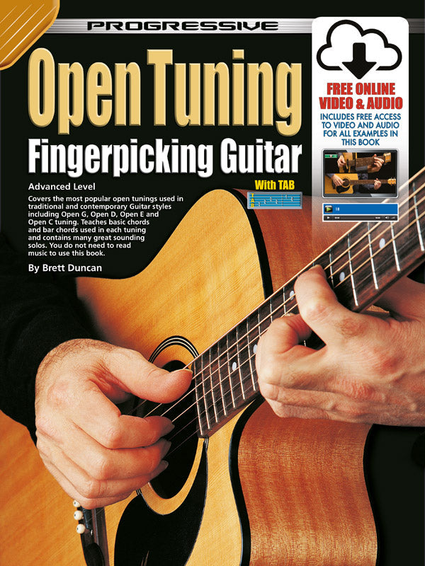 Progressive Open Tuning Fingerpicking Guitar Bk/CD