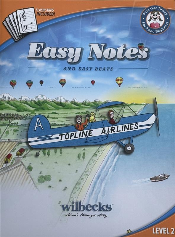 Easy Notes: First Year Theory for Piano Beginners Level 2