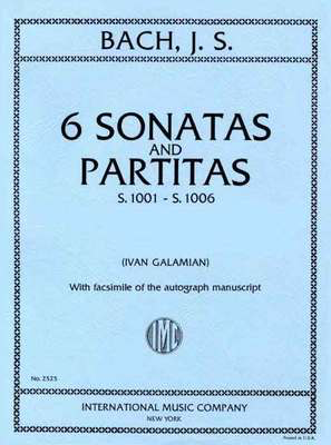 Bach Six Sonatas and Partitas for Violin BWV1001-6