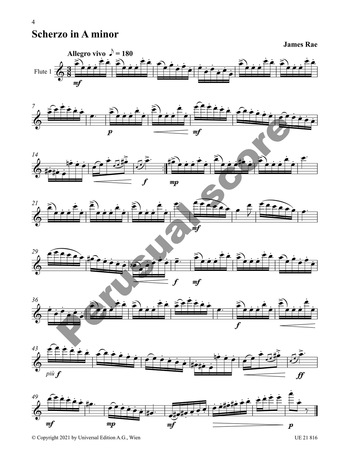 14 Studies in Duet Form for 1-2 Flutes - James Rae