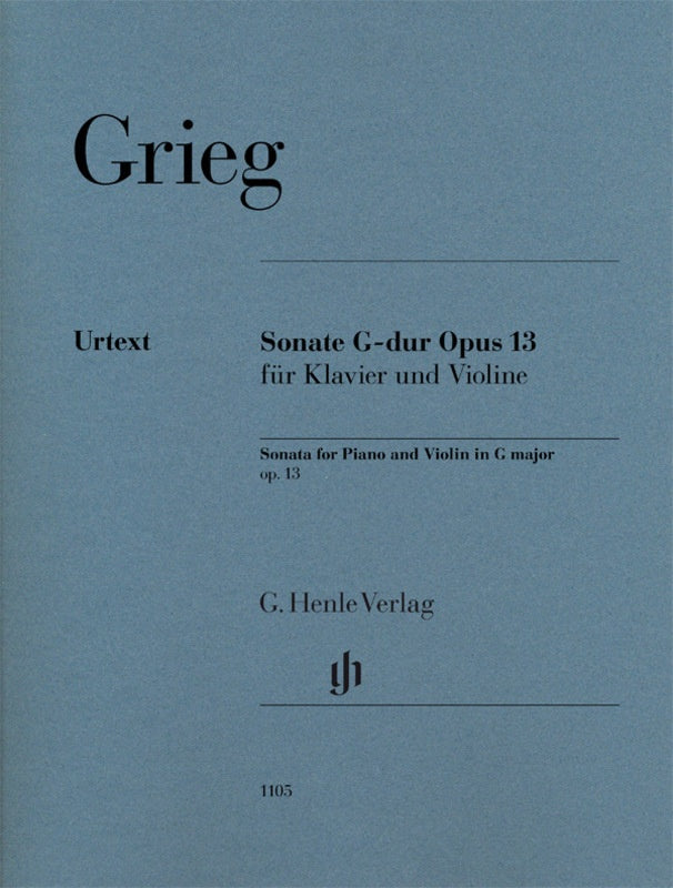 Grieg Violin Sonata in G Major Op 13 Violin/Piano