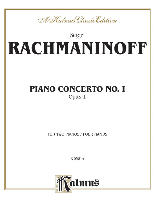 CONCERTO NO 1 OP 1 F SHARP MIN 2P4H