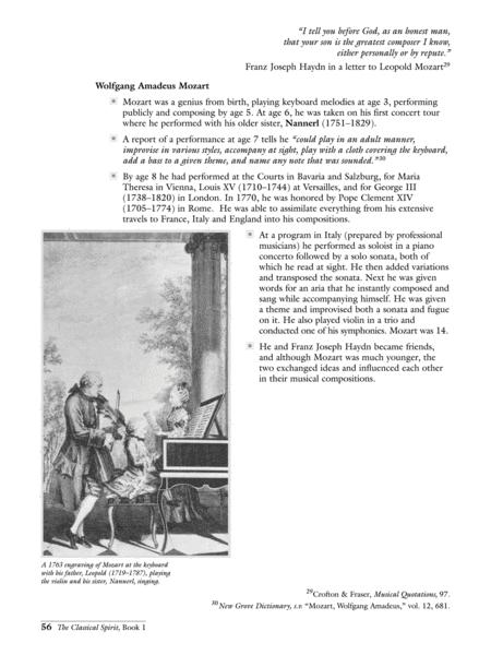 The Classical Spirit 1750-1820 Book 1 Book/CD