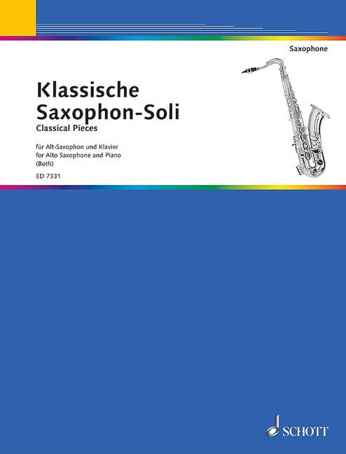 Classical Solo Saxophones for Alto Sax & Piano