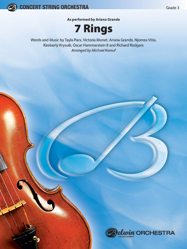 7 Rings String Orchestra Grade 3 Score/Parts arranged by Kamuf