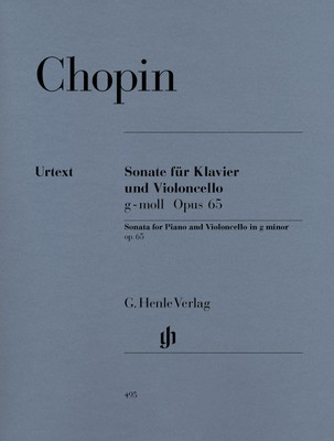 Sonata for Cello and Piano G minor Op 65