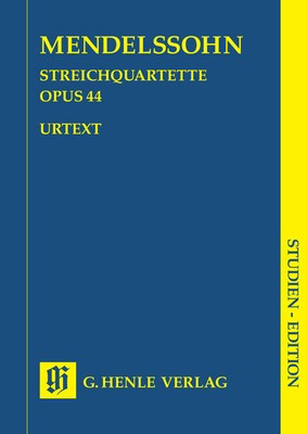 String Quartets Op 44 Nos 1-3 Study Score