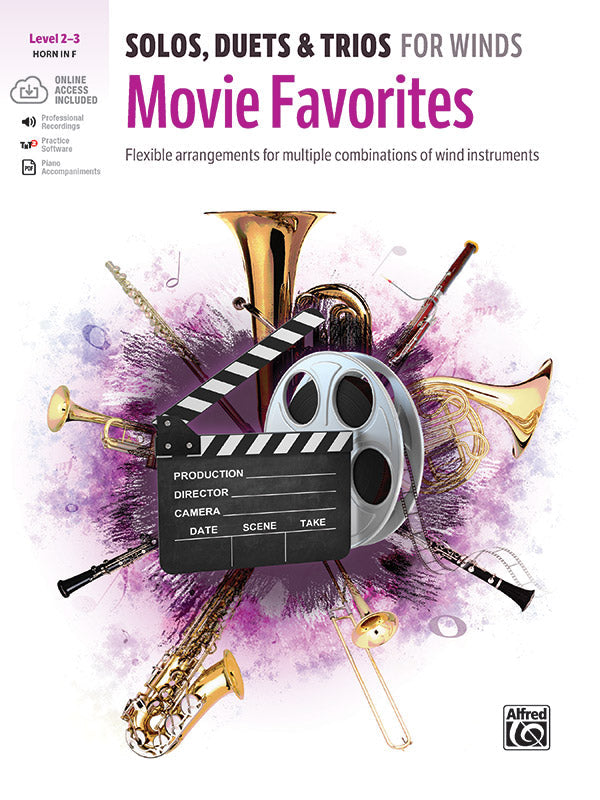 Solos Duets & Trios for Winds: Movie Favourites Horn in F - Various Alfred 47832