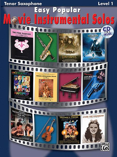 Easy Popular Movie Inst Solos Tenor Sax Bk/OLA