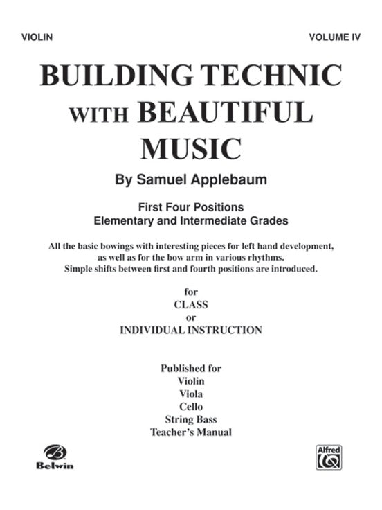 Building Technic with Beautiful Music Book 4 Vln