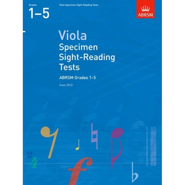 ABRSM Viola Specimen Sight-Reading Tests Gr 1-5