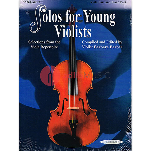 Solos for Young Violists Volume 2 - Viola/Piano Accompaniment by Barber Summy Birchard 18590X