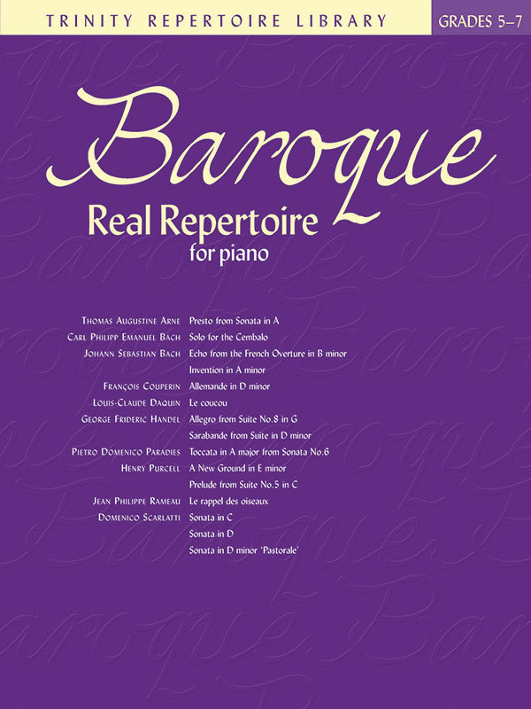 BAROQUE REAL REPERTOIRE PNO ARR BROWN