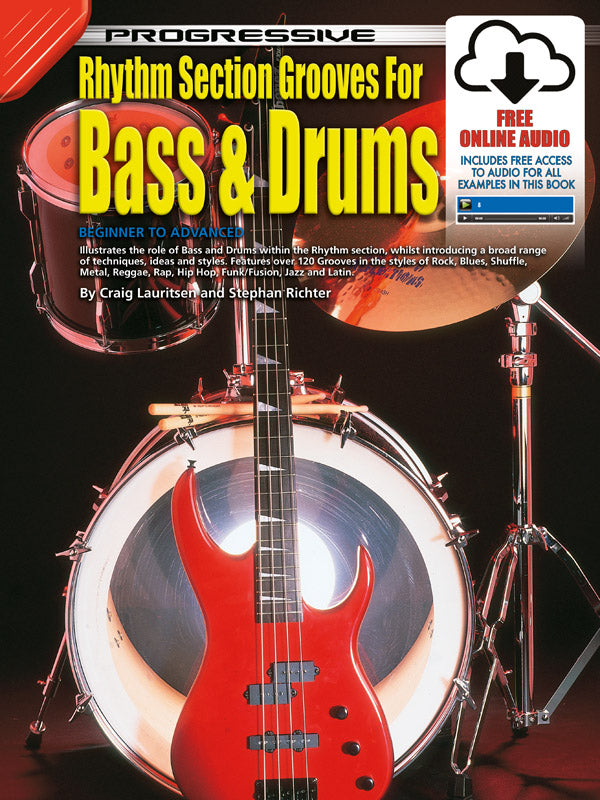 Progressive Rhythm Grooves Bass And Drums Book/OA