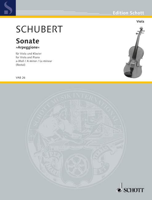 Schubert Arpeggione Sonata in A Minor Viola/Piano