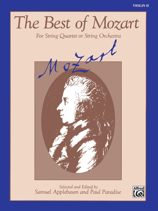 BEST OF MOZART STR ORCH VLN 2 ED APPLEBAUM/PARAD