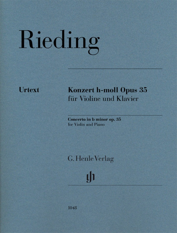 Rieding Violin Concerto in B Minor Op 35 Vln/Pno