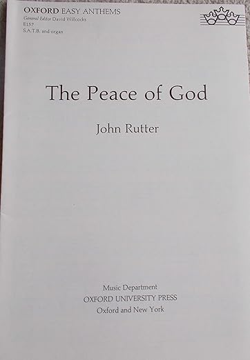 PEACE OF GOD SATB/ORG
