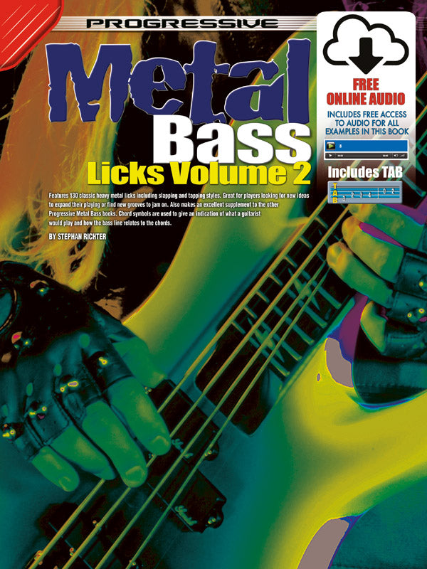 Progressive Heavy Metal Bass Licks Volume 2 Bk/OLA