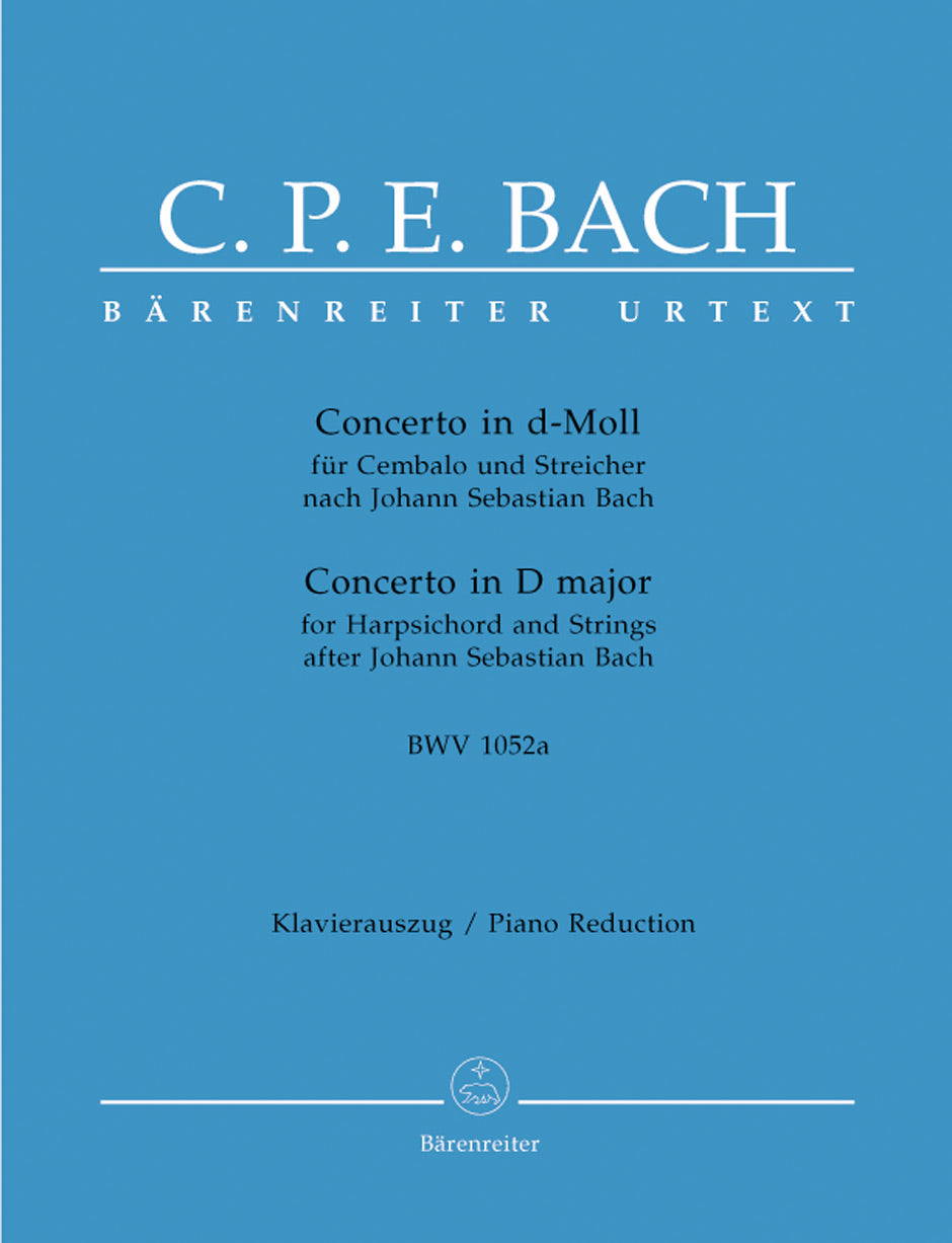 CONCERTO IN D MIN CEMBALO AND STRINGS KBD - BACH C P E - Barenreiter