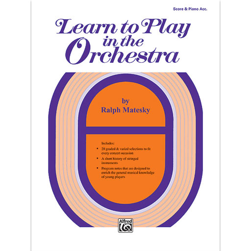 LEARN TO PLAY IN THE ORCHESTRA BK 1 SC/PNO