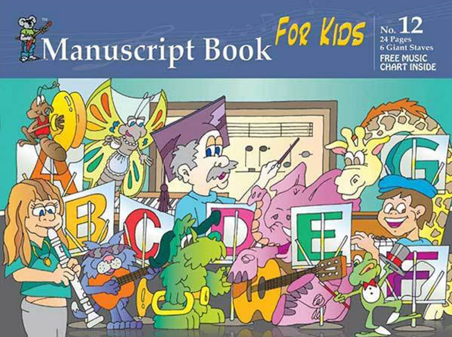 Manuscript Book 12 Giant 6 Stave 12pp