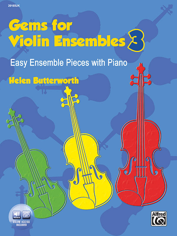 Gems for Violin Ensembles Book 3 Book/CD - Butterworth Helen Alfred 20165UK