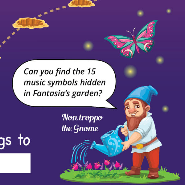 Fairy Garden A3 Music Practice Chart by Musically Gifted