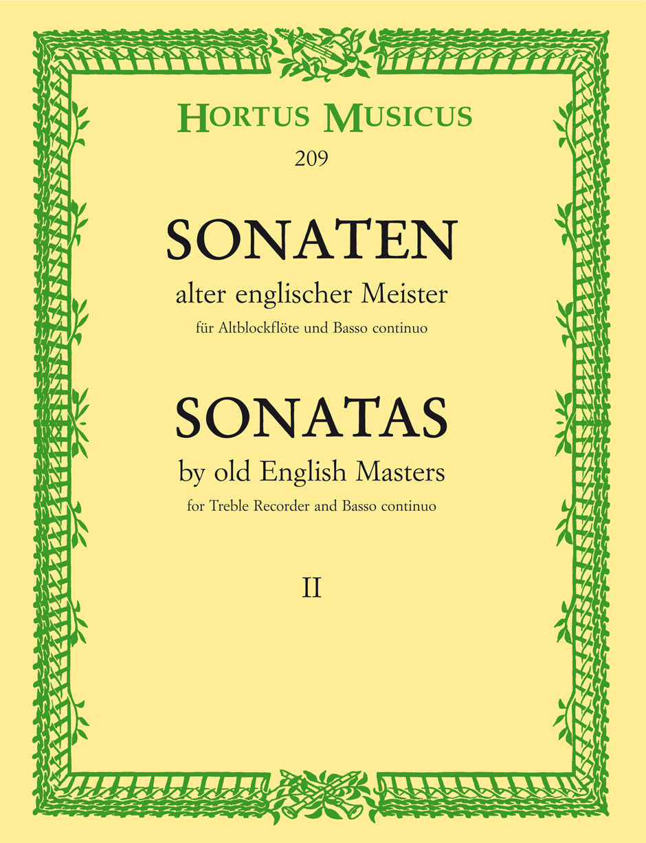 SONATAS OLD ENGLISH MAST V 2 TR REC