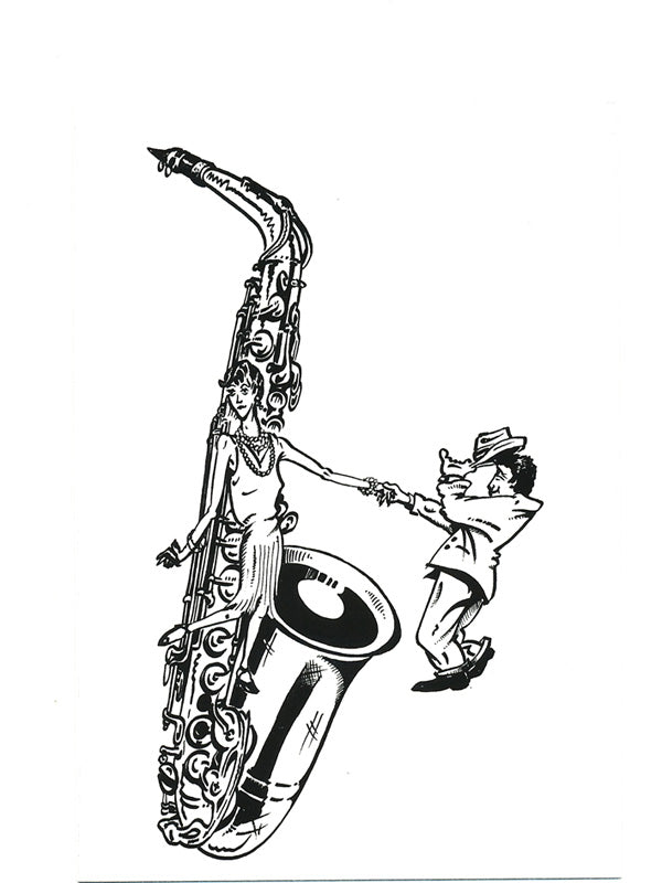 SAXOPHONE BASICS GREETING CARDS
