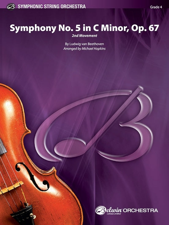 Beethoven Symphony #5 in Cmin Op67 (2nd Movement) SO Grade 4 Score/Parts arranged by Hopkins