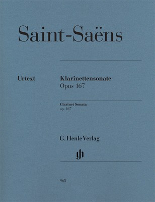 Saint-Saens - Sonata Op167 - Clarinet/Piano Accompaniment Henle HN965