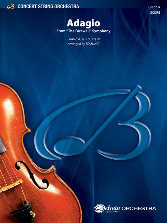 Haydn Adagio (Farewell Symphony) String Orchestra Grade 4 Score/Parts arranged by Zunic