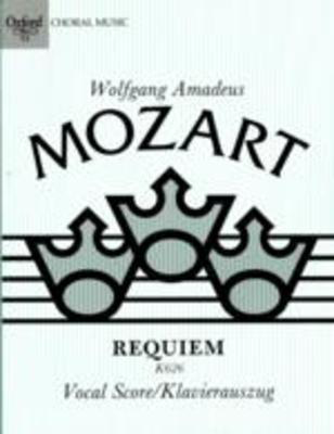 Mozart Requiem in D Minor K 626 Vocal Score
