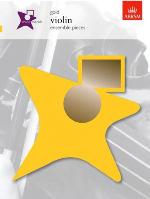 Music Medals Violin Ensemble Pieces Gold