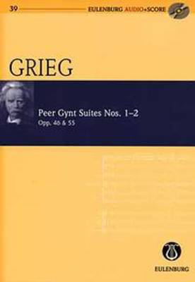 Peer Gynt Suites No 1-2 Study Score Bk/Cd