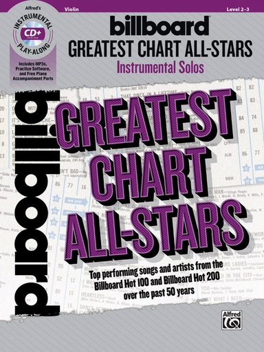 Billboard Greatest Chart All Stars Vln Bk/CD