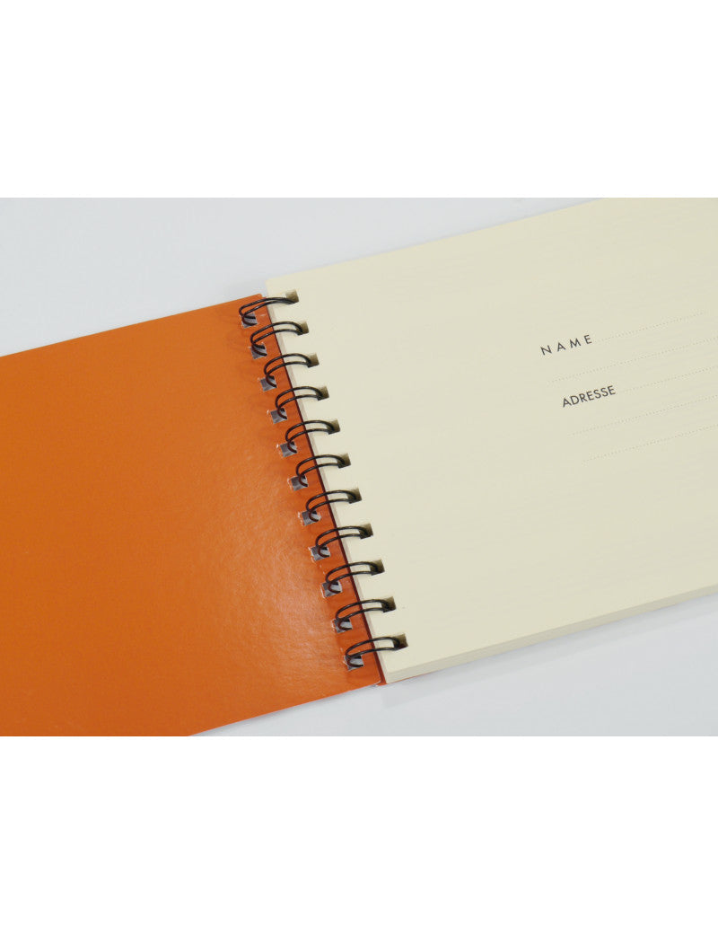 A5 Spiral Notebook Black with White Keyboard