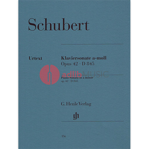Schubert - Piano Sonata AMin Op42 D845 - Piano Solo Henle HN156