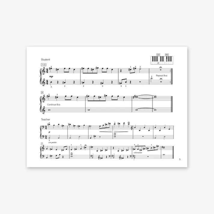 Here Comes Treble - Tuneful Rote Pieces for the Developing Pianist