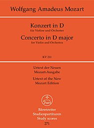 VIOLIN CONCERTO NO 2 D K 211 STUDY SC