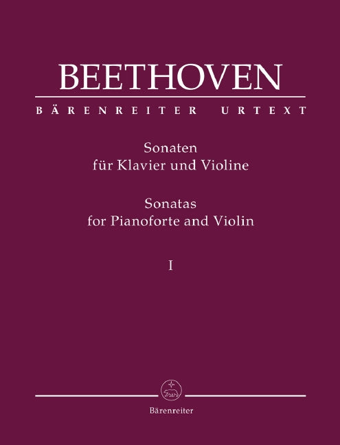 Beethoven Sonatas for Violin and Piano Volume 1 - Beethoven Ludwig Van Brown Clive Barenreiter BA9014