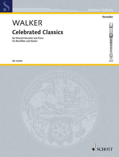 Celebrated Classics Descant Recorder/Piano