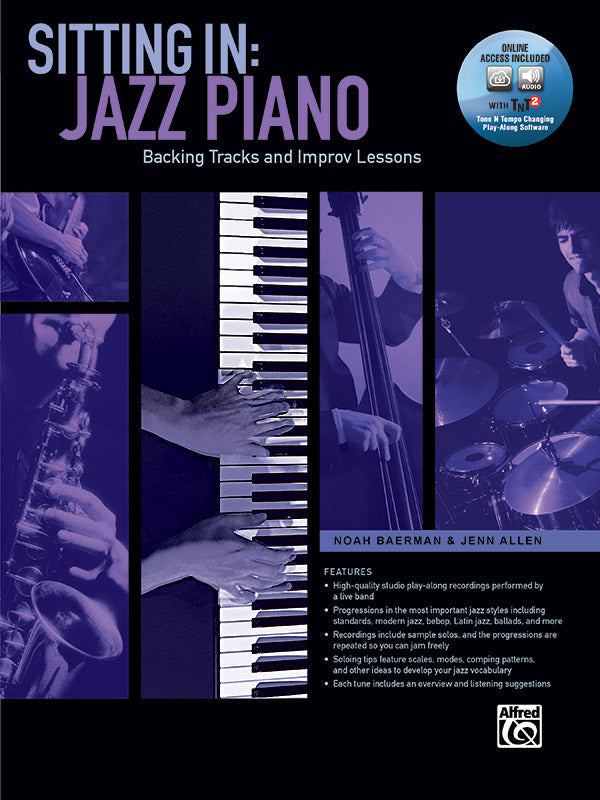 SITTING IN JAZZ PIANO BOOK/DVD