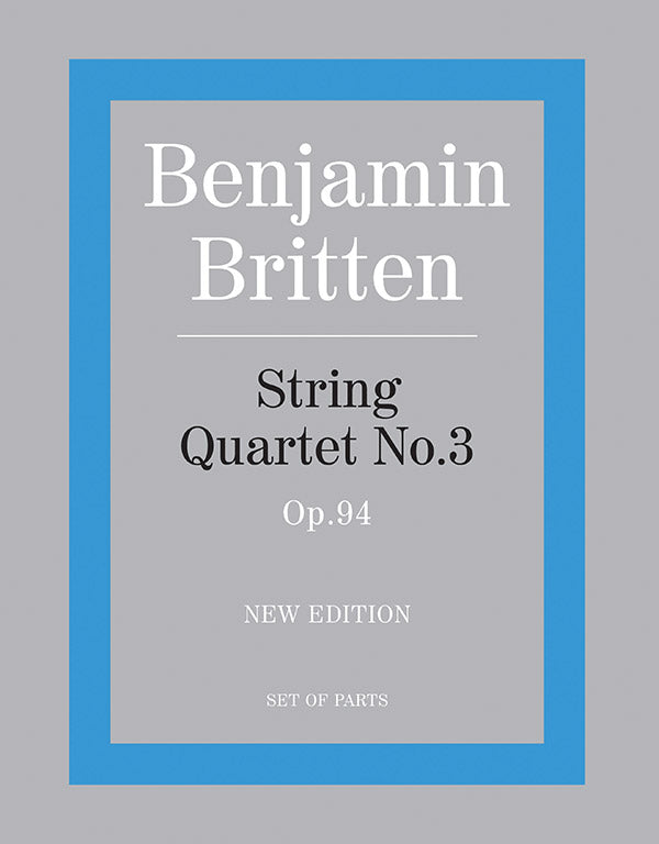STRING QUARTET NO 3 PTS NEW ED