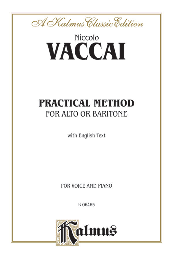 Practical Vocal Method for Alto or Baritone (Low)