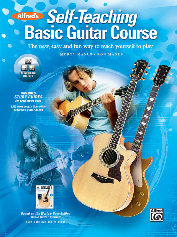 Alfred's Self-Teaching Basic Guitar Course Bk/OA
