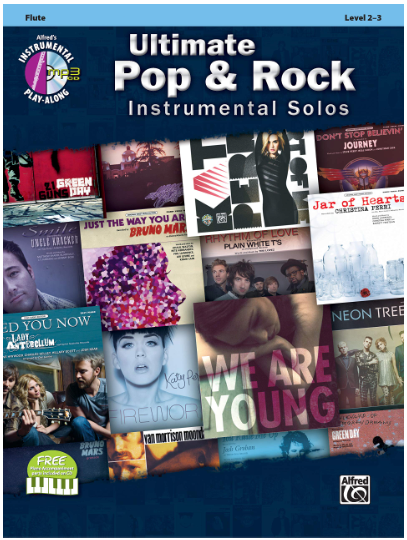 Ultimate Pop & Rock Instr Solos Flute Bk/CD