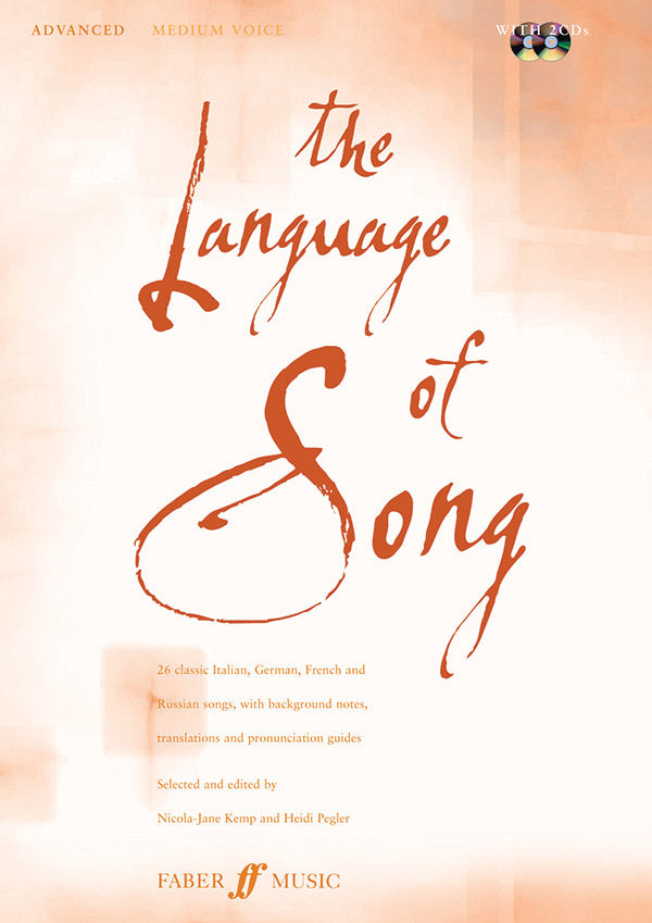LANGUAGE OF SONG ADVANCED MED VOICE BK/CD