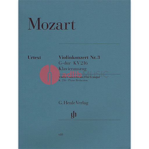 Violin Concerto No 3 G major K 216 Violin/Piano